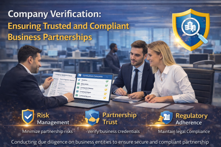 Company Verification: Ensuring Trusted and Compliant Business Partnerships