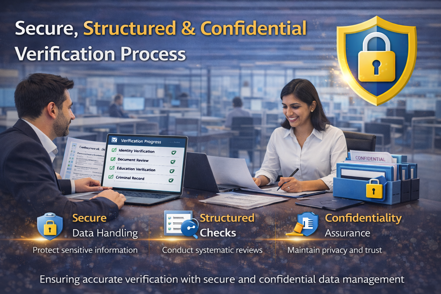 Secure, Structured & Confidential Verification Process